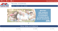Desktop Screenshot of mafreimateriais.com.br
