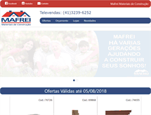 Tablet Screenshot of mafreimateriais.com.br